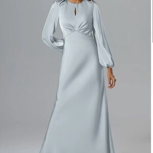 Beautiful baby blue dress.